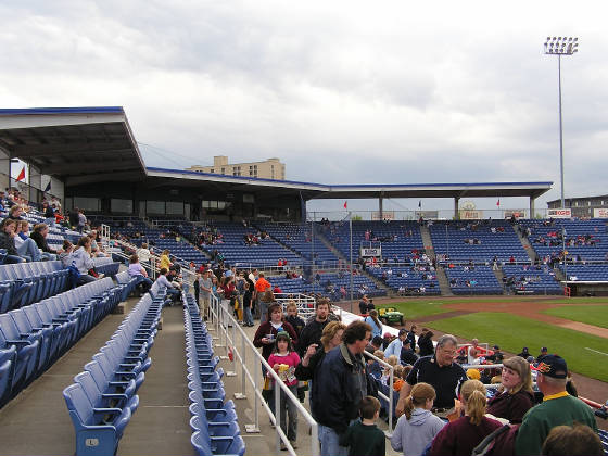 Down the 3rd base side, NYSEG Stadium, Binghamton