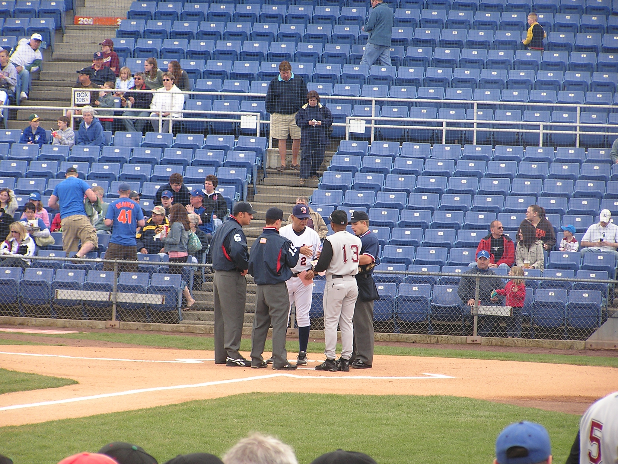 The line up cards - NYSEG Stadium, Binghamton