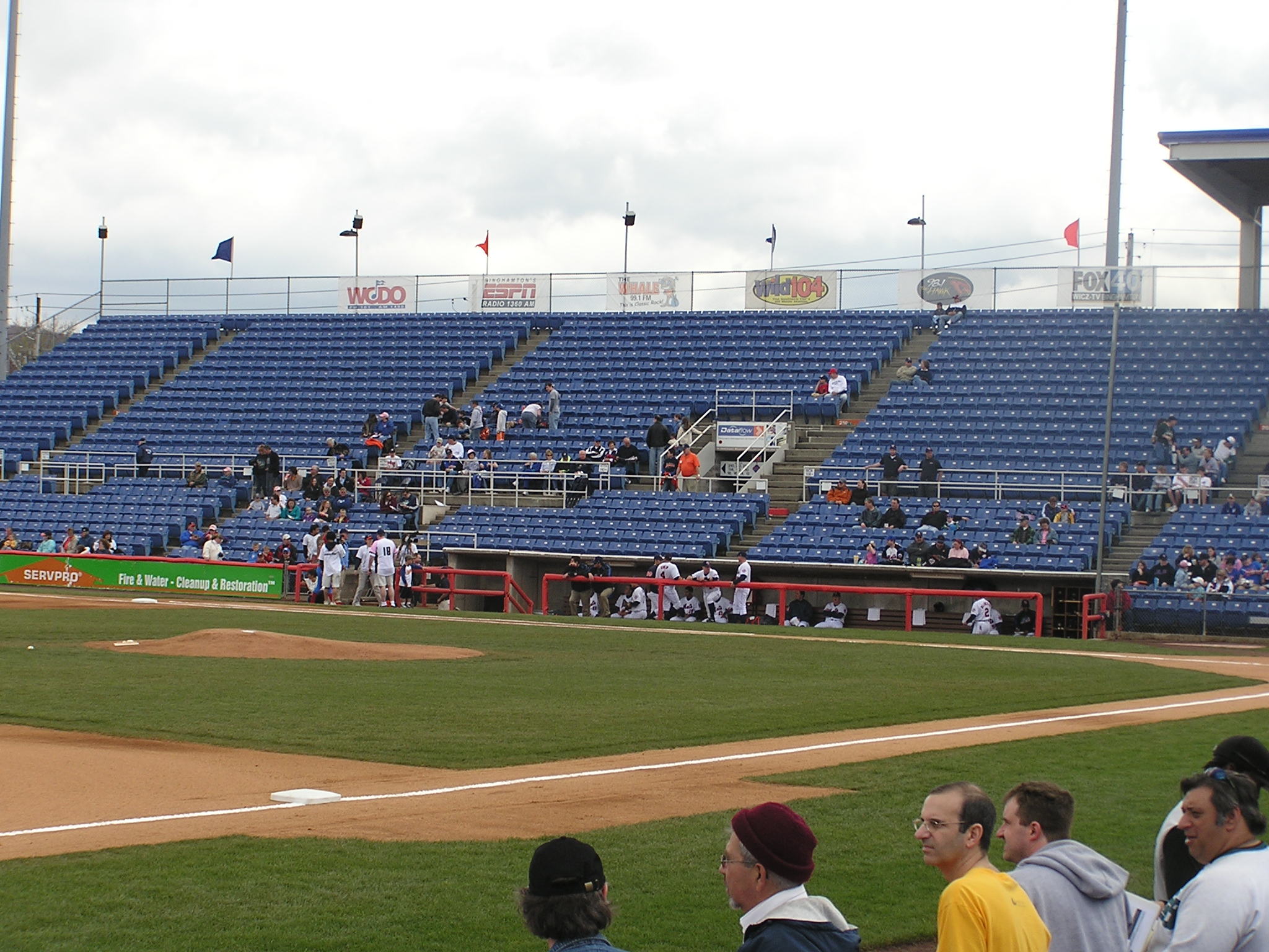 Looking at the First Base stands - NYSEG Stadium