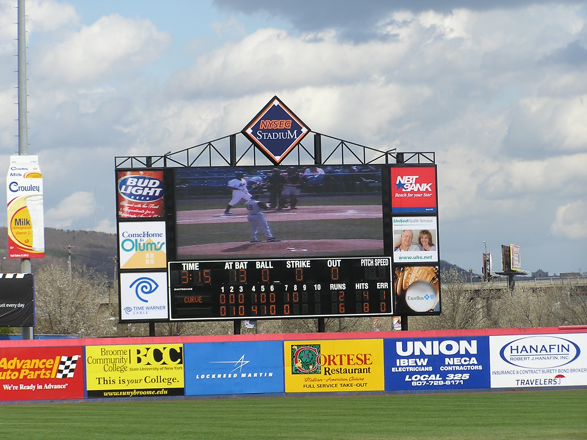 stadium scoreboard