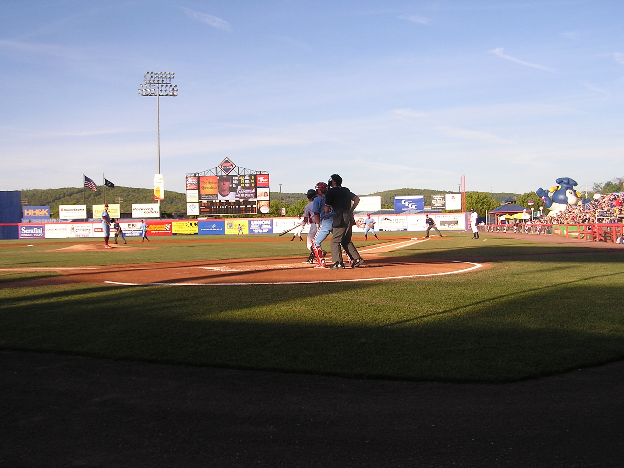 Behind the plate, NYSEG Stadium, Binghamton